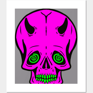 Pop skull Posters and Art